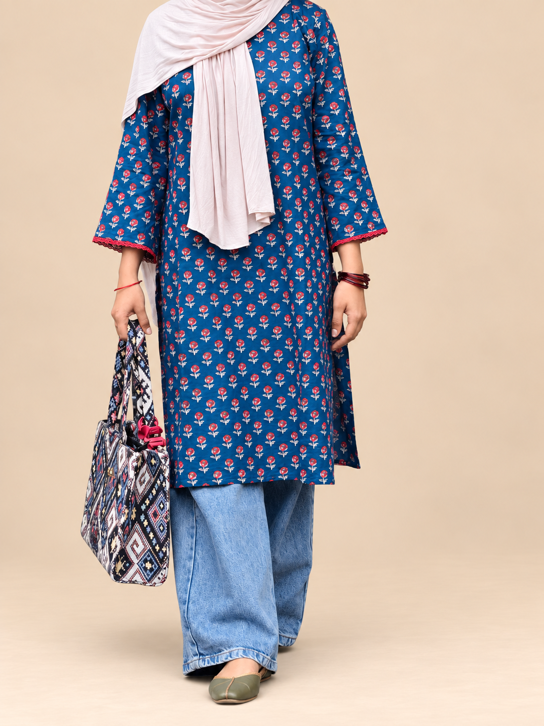 Cotton long kurti