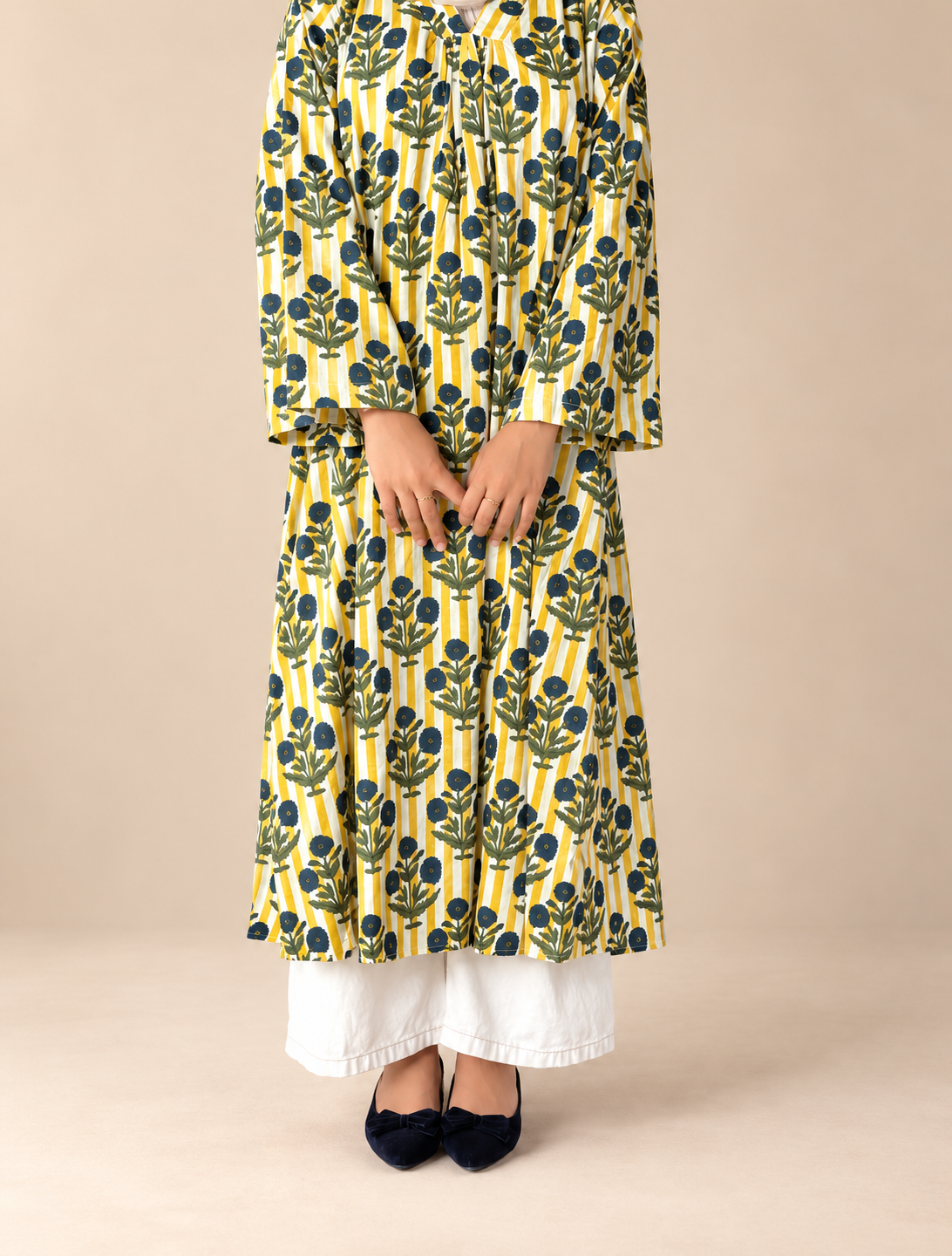 Stripes floral Kurti