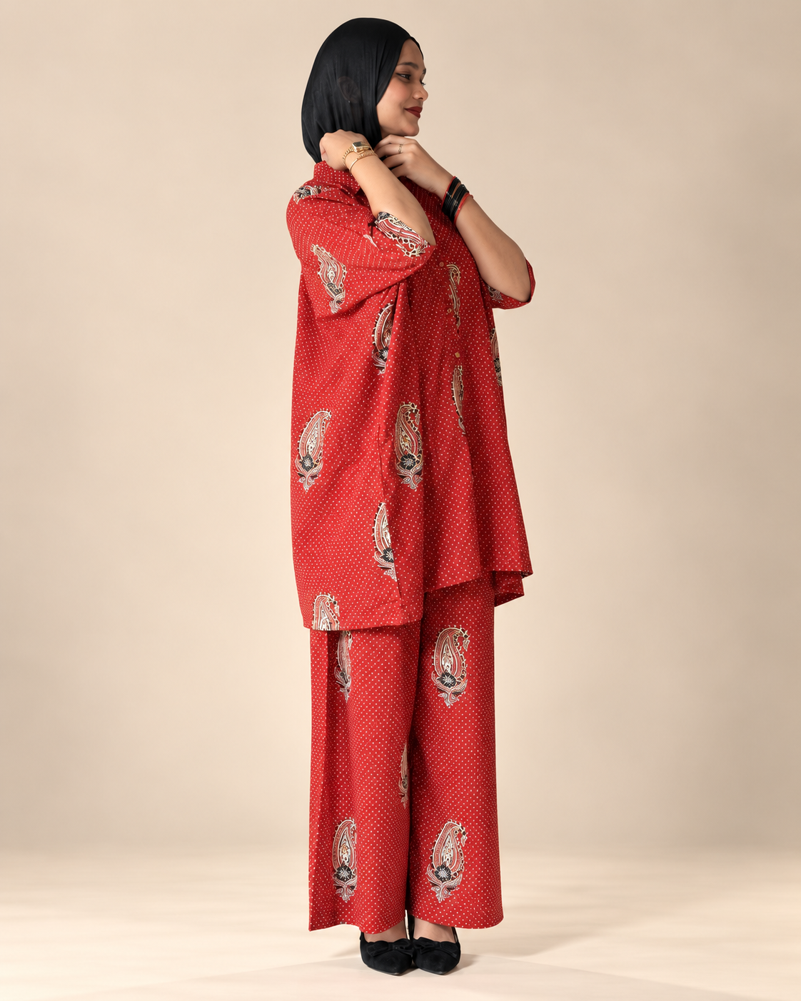 Ajrakh print cordset