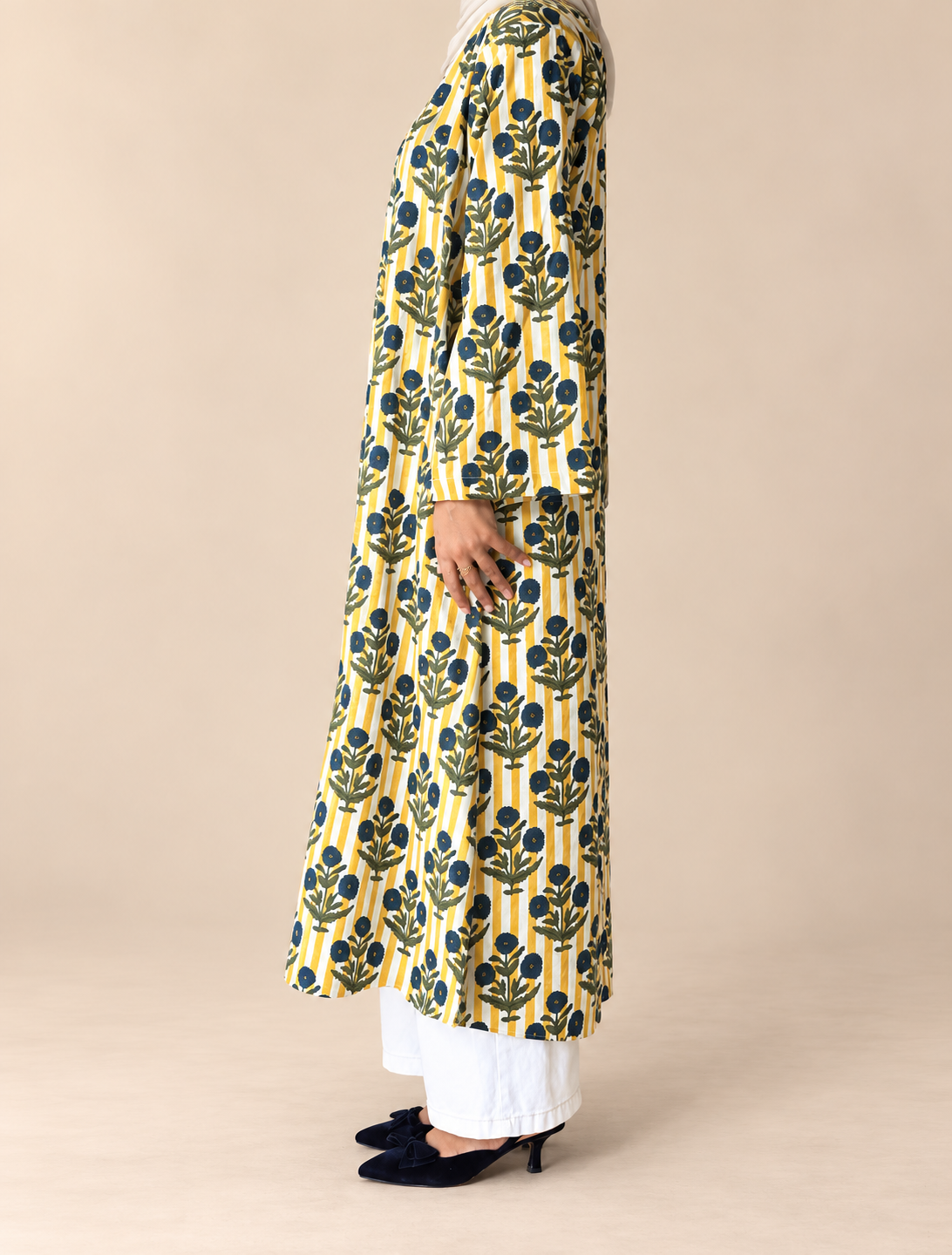Stripes floral Kurti