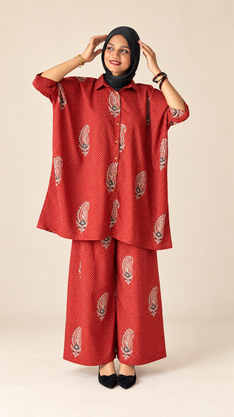 Ajrakh print cordset