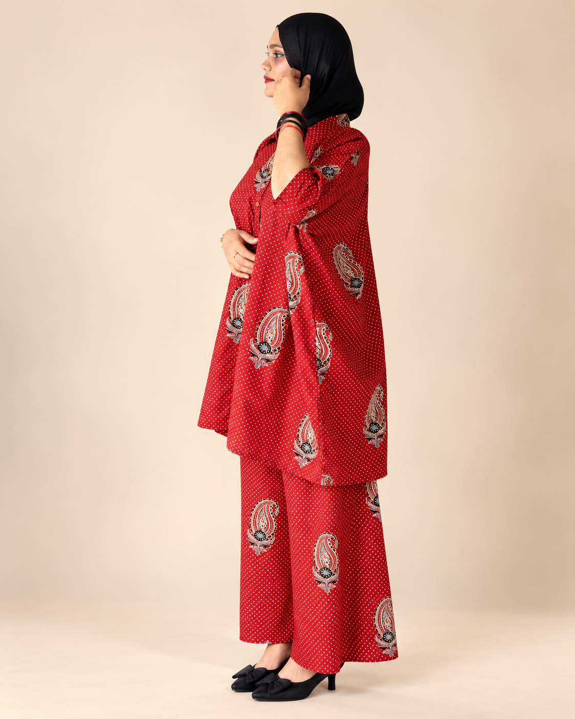 Ajrakh print cordset