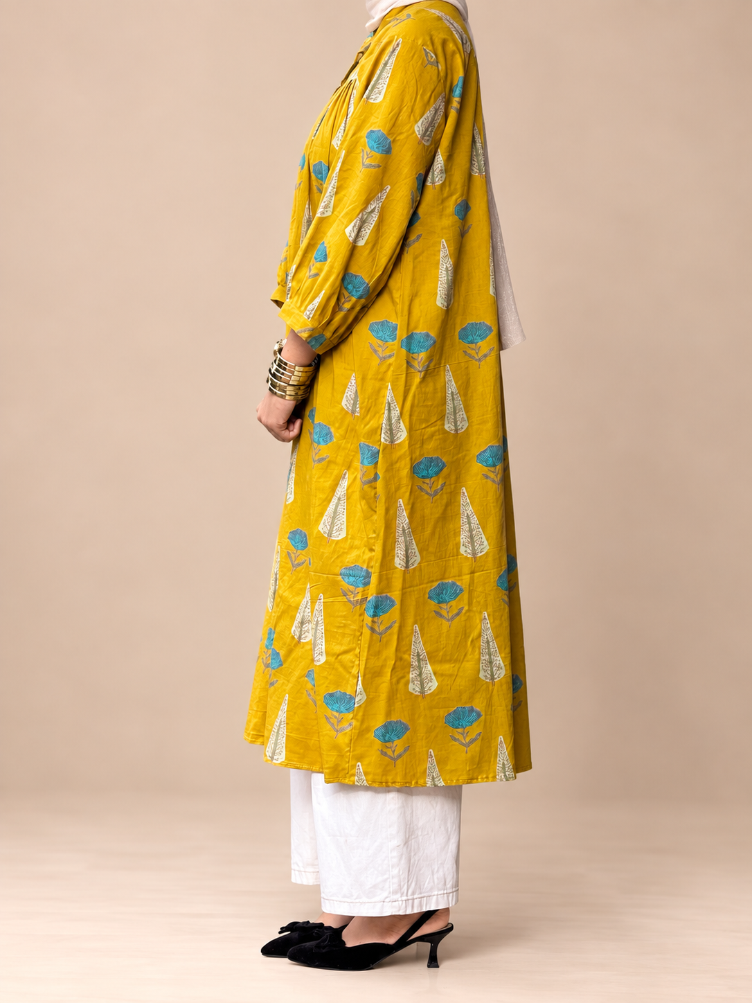 Yellow long top