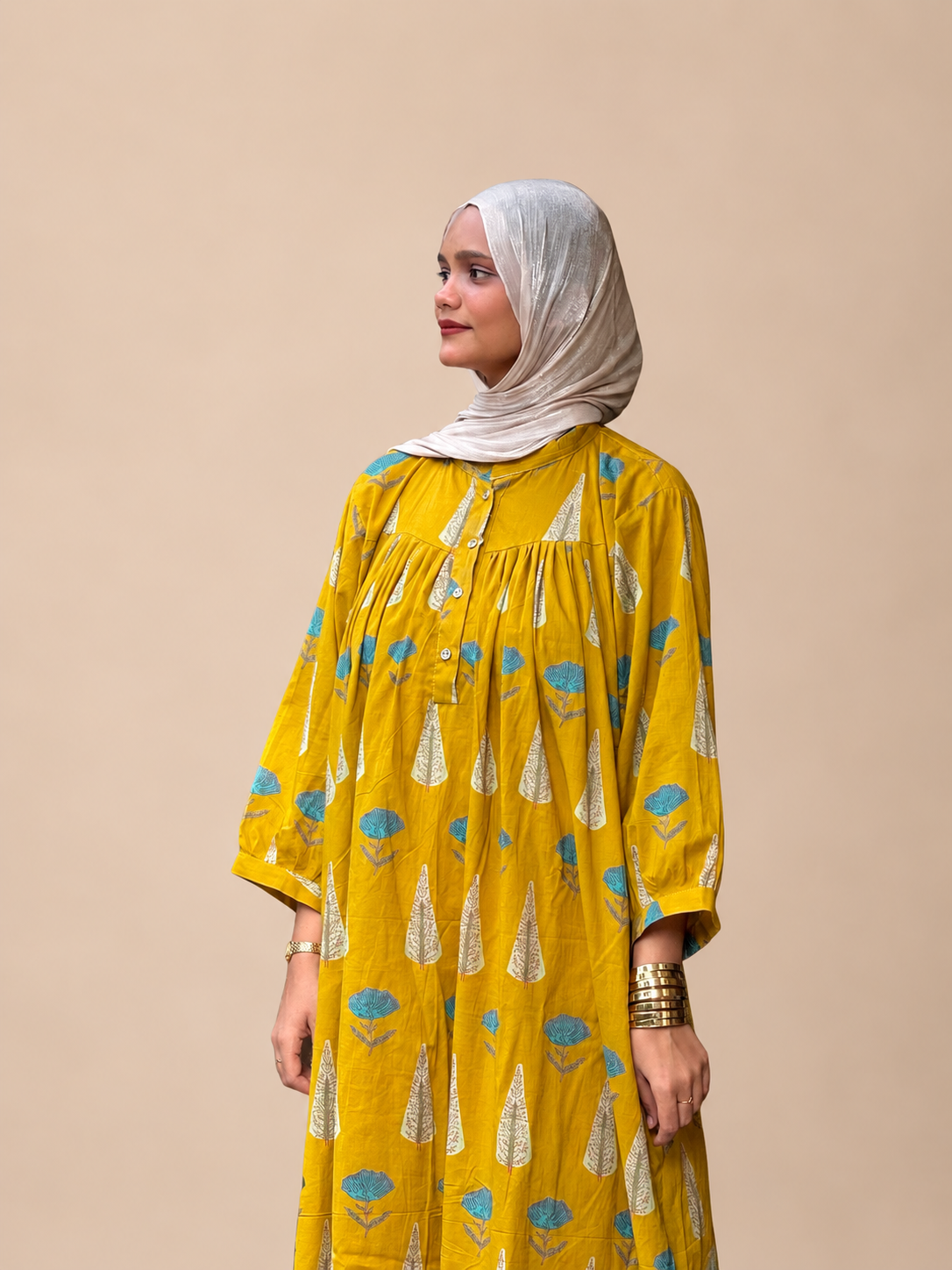 Yellow long top