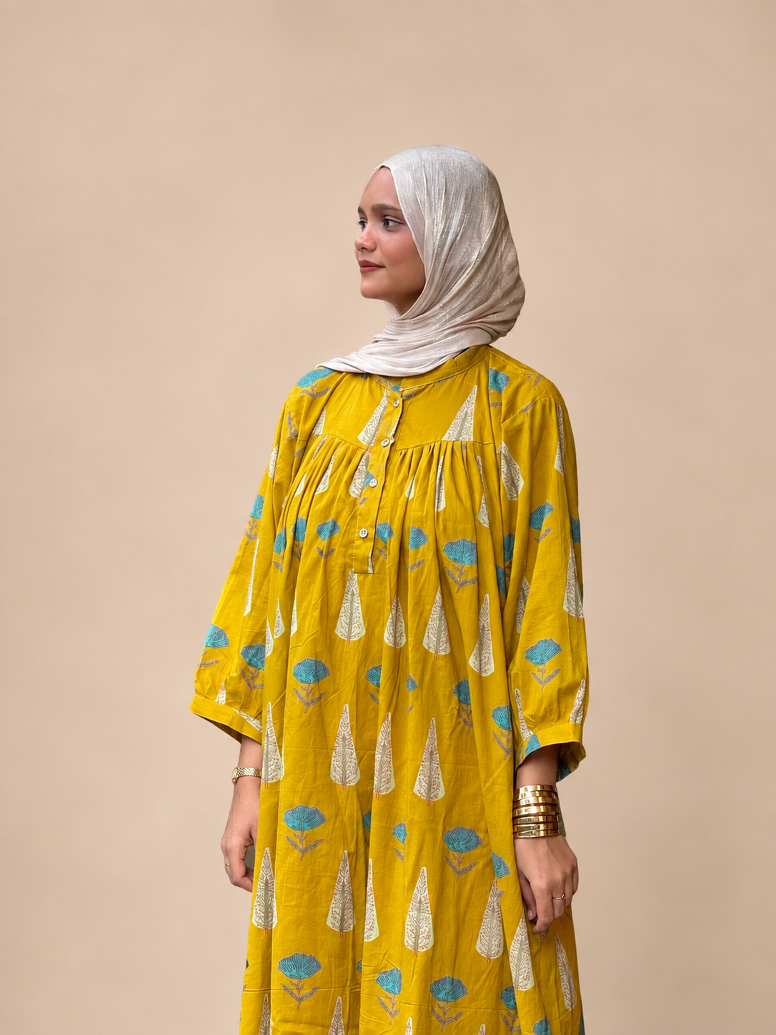 Yellow long top